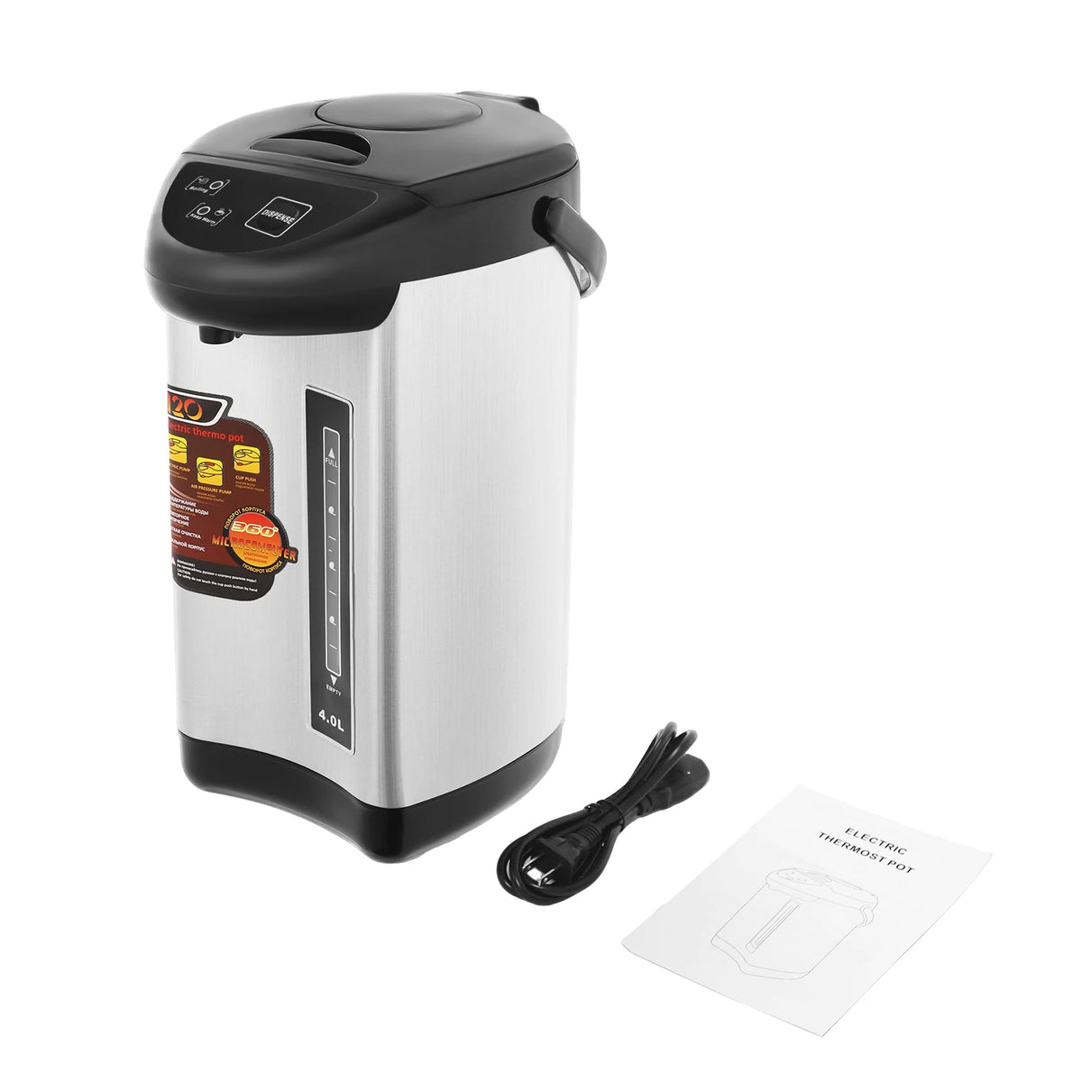110V Stainless Steel Electric Kettle 750W Auto Shutoff
