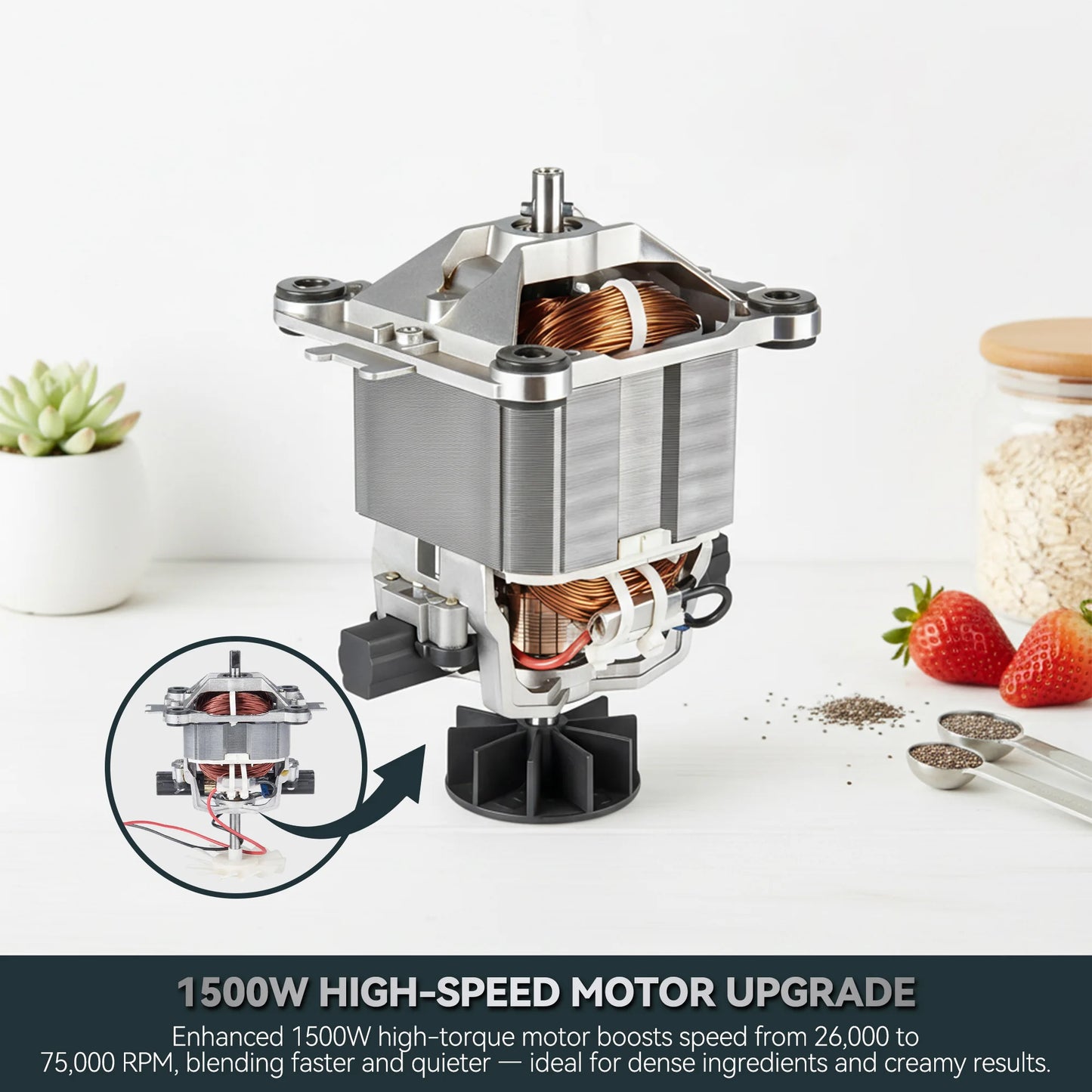 Astralship Stainless Steel Glass Blender 1500W Kitchen Combo