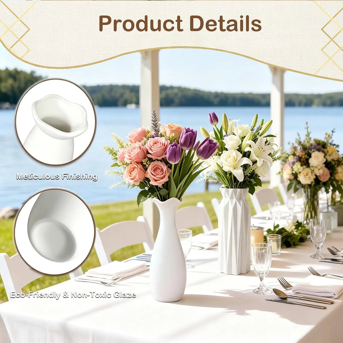 Kopwva Ceramic Vases For Elegant Home Decor And Crafts
