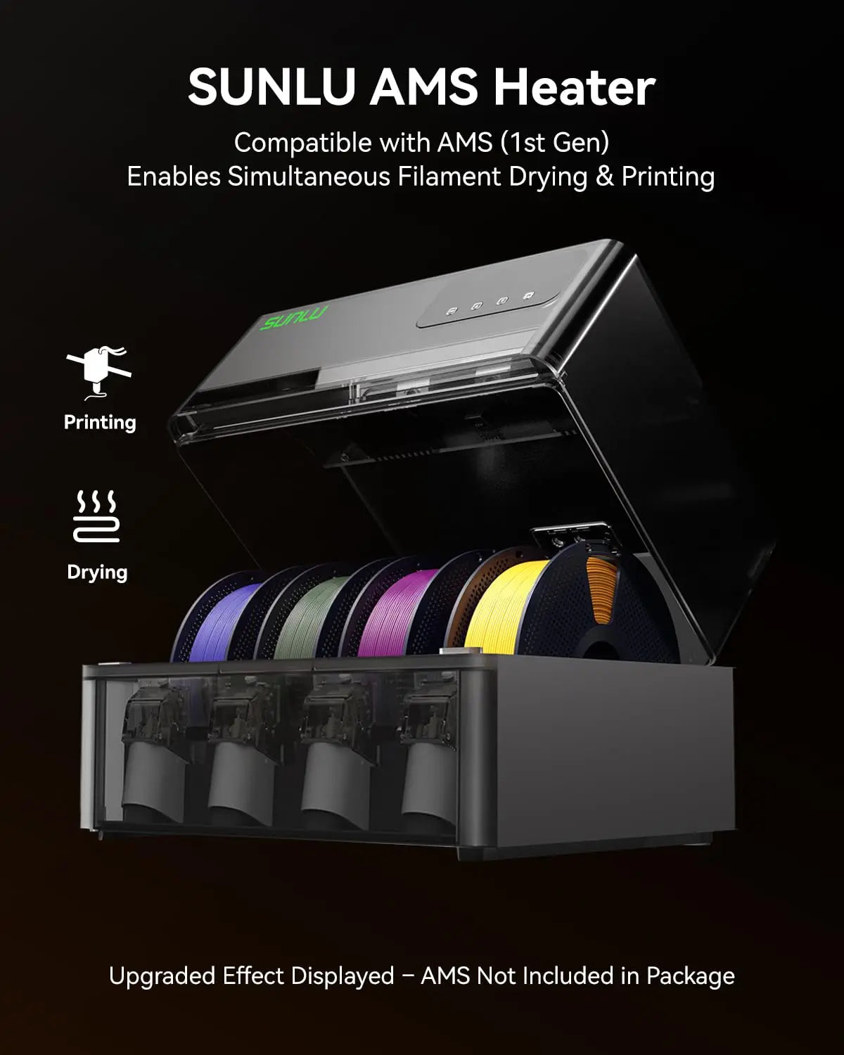 SUNLU AMS Heater for Bambu Lab AMS Gen 1 Printing and Drying