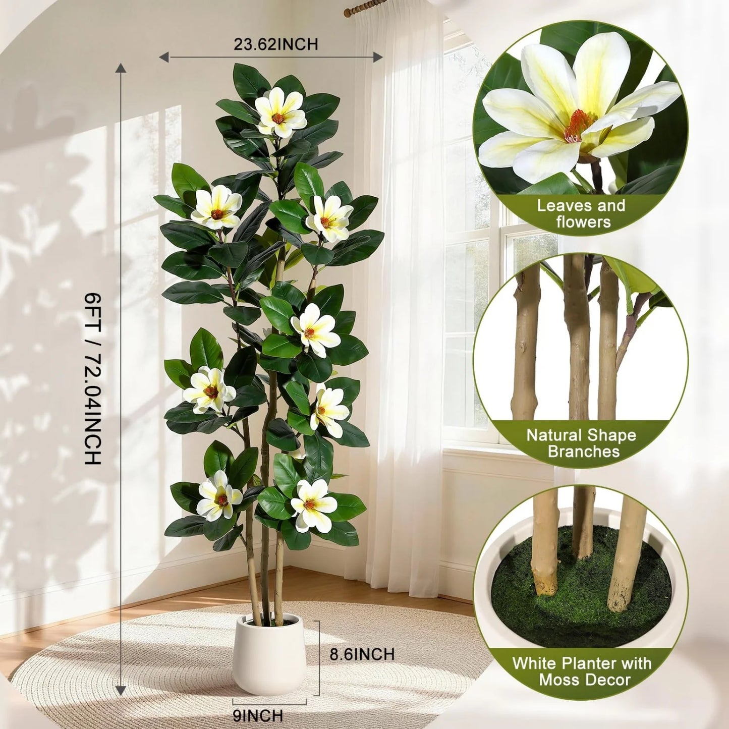 HiMISS Artificial Olive Tree With Lifelike Leaves And Fruit