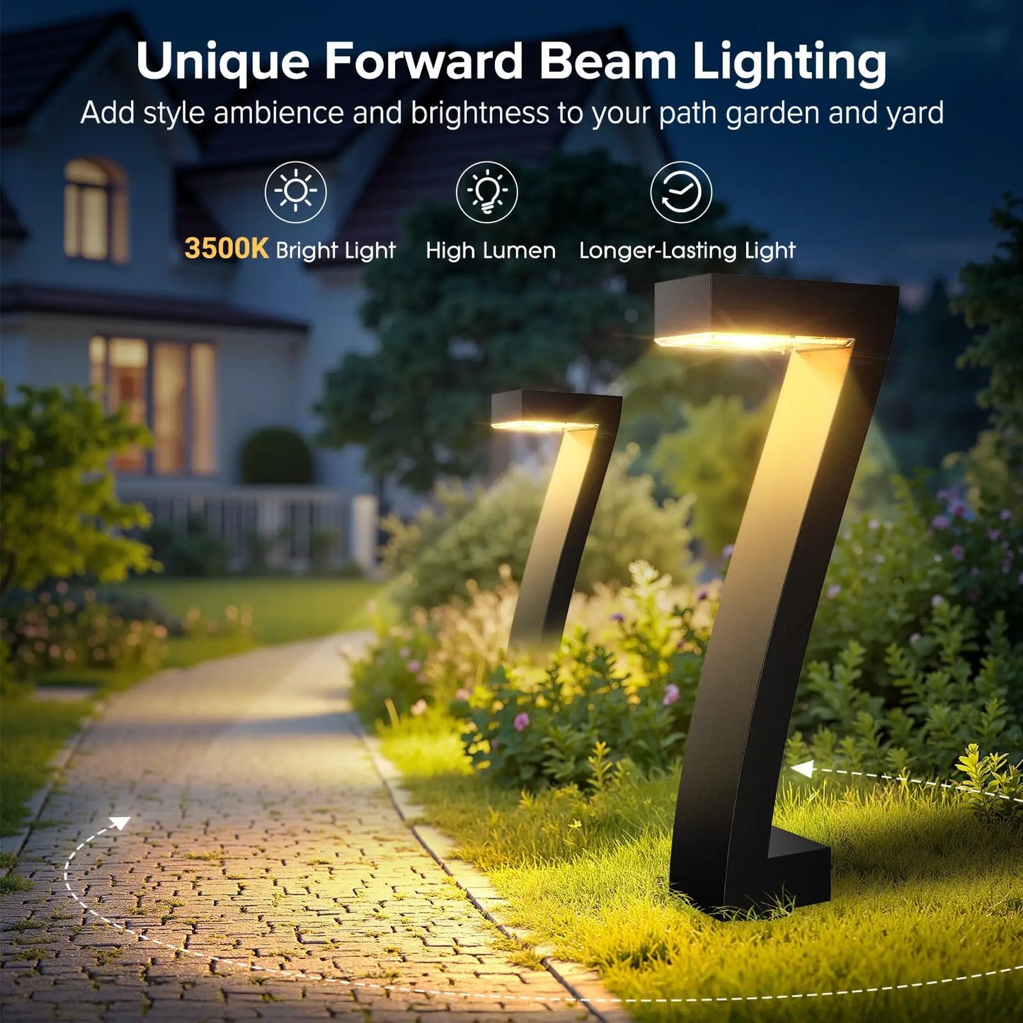 LED Solar Path Lights Outdoor IP65 Waterproof Garden Lights