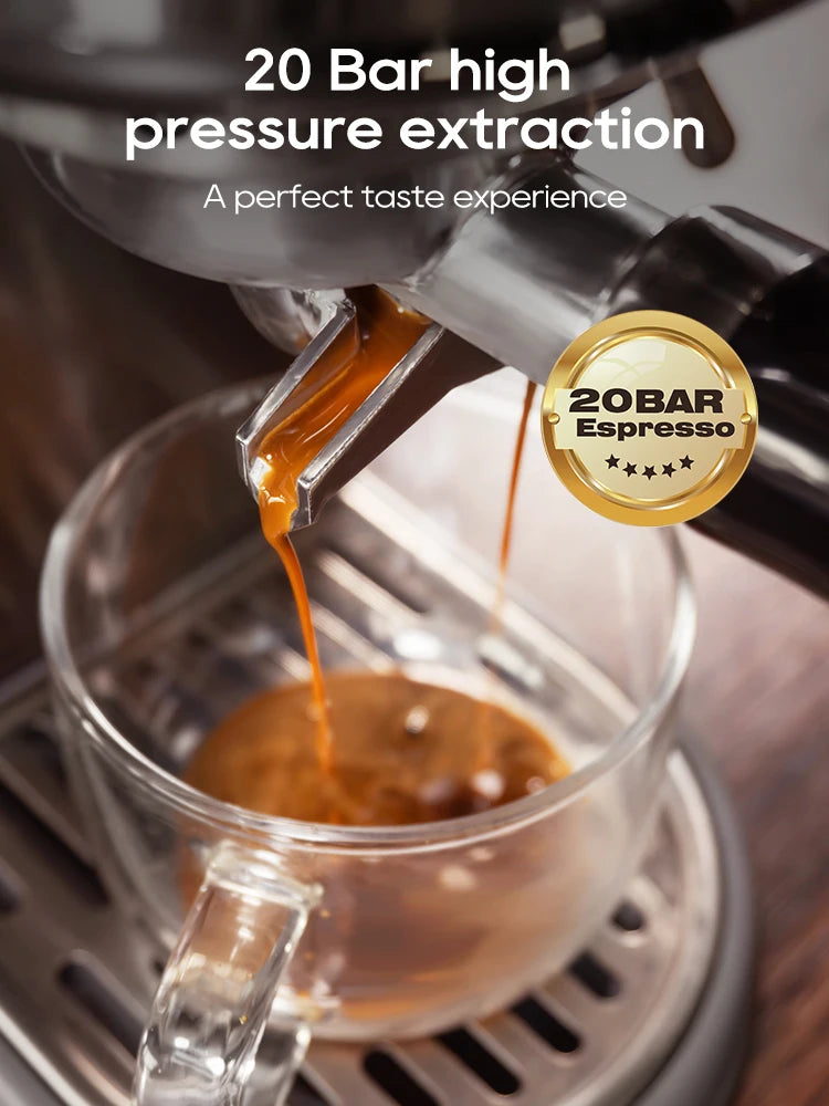 HiBREW 20 Bar Semi Automatic Espresso Machine H10B