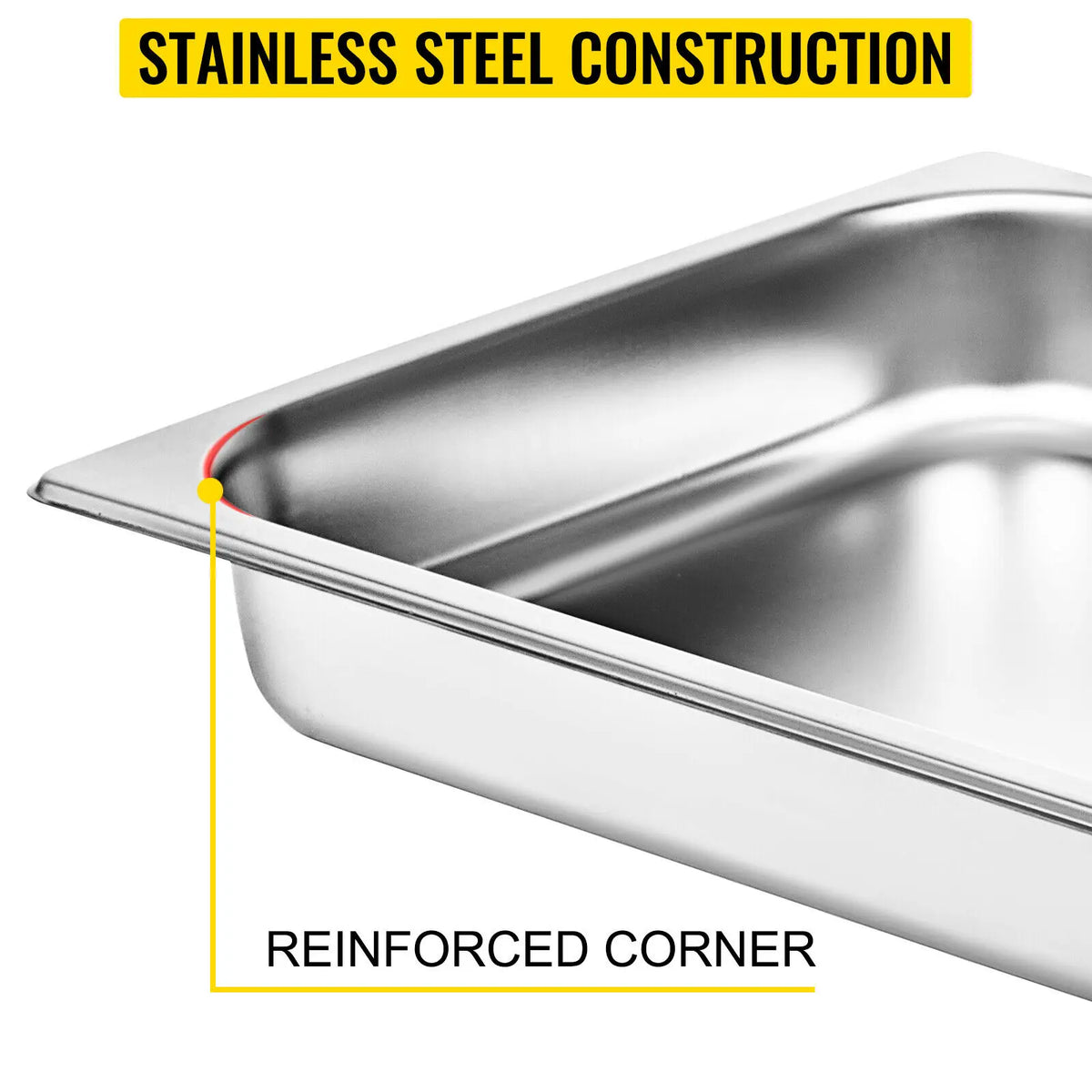 SucceBuy Stainless Steel Buffet Chafing Dish Pan