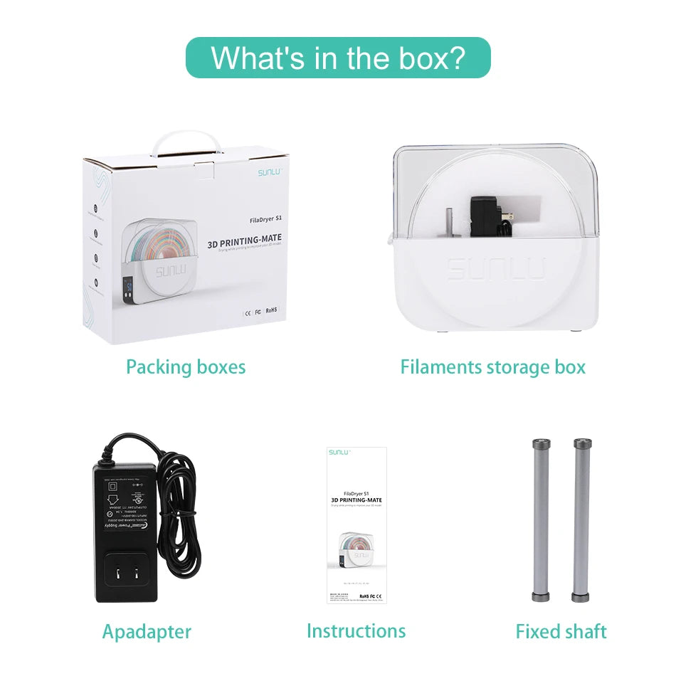 SUNLU Filament Dryer S1 Plus With Built In Circulation Fan