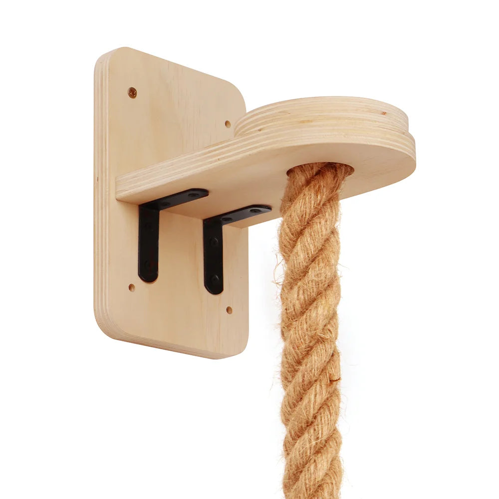Wall Mounted Wooden Cat Climbing Shelf With Sisal Post