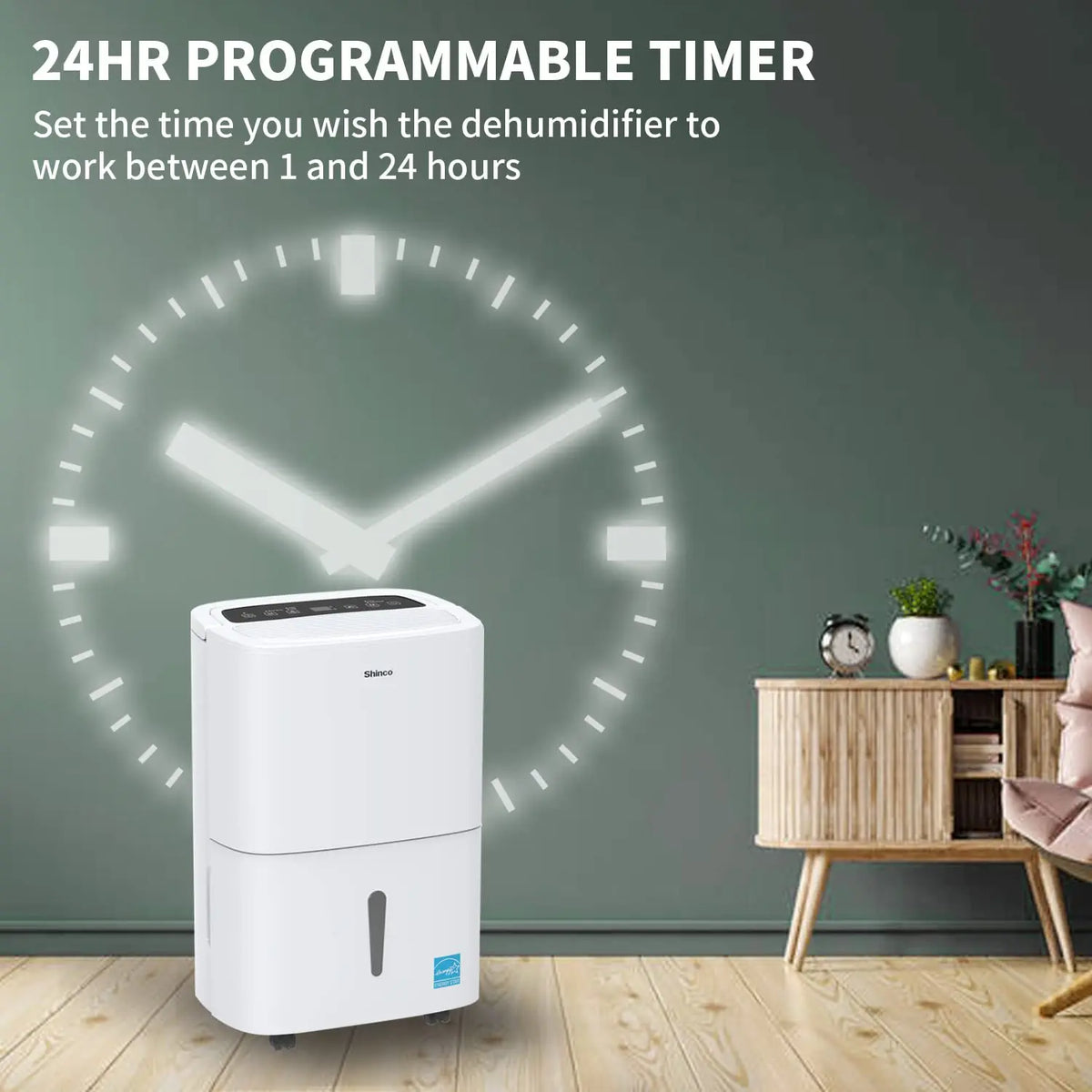 Shinco 150 Pint Energy Star Dehumidifier With WiFi Pump