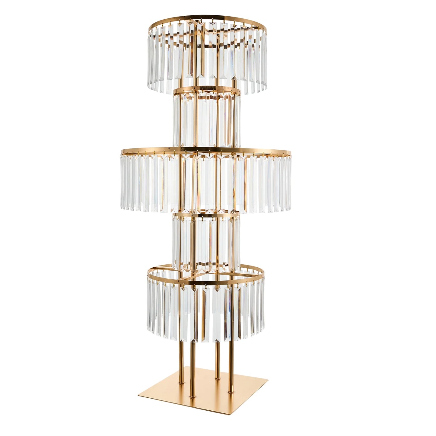 Five Tier Acrylic Wedding Flower Stand Centerpiece
