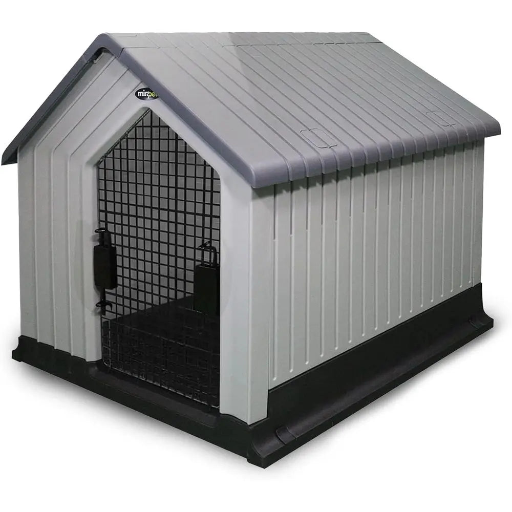 XMSJ Waterproof Plastic Dog House For Small Dogs Indoor Outdoor Shelter Durable Comfort And Security
