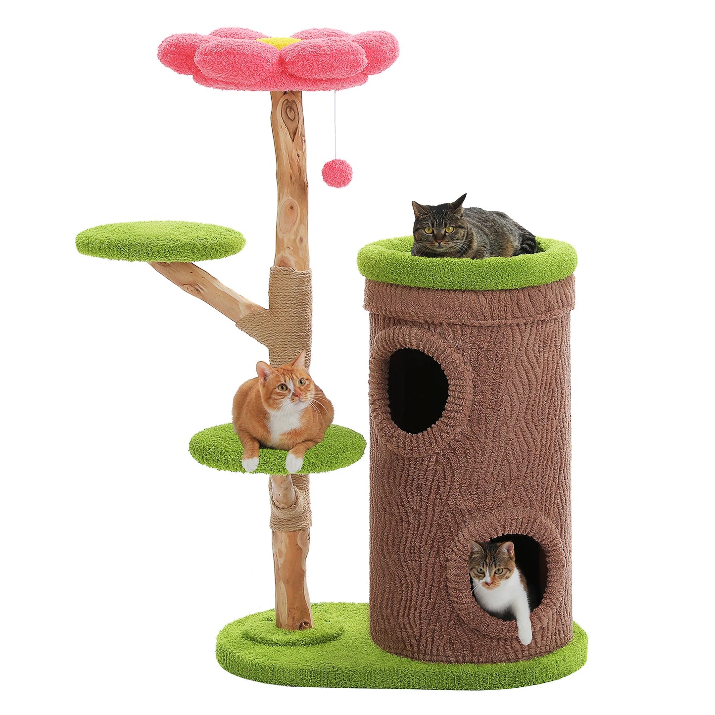 PAWZ Road Indoor Cat Tree With Flower Top Bed
