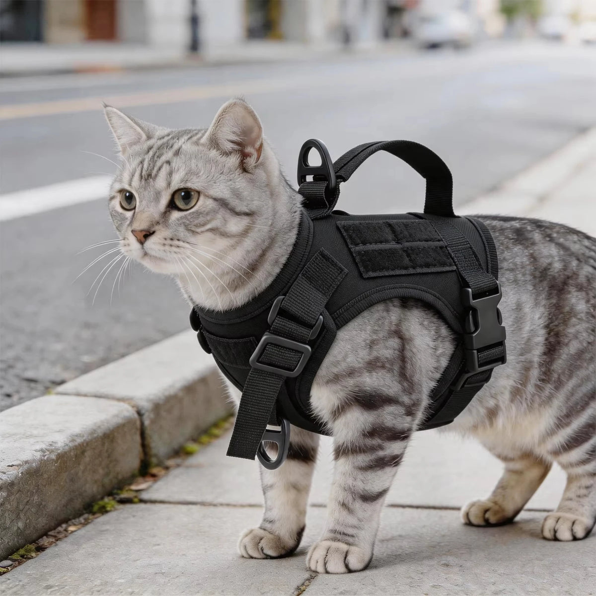 Padded Cat Harness and Leash Set with Quick Release