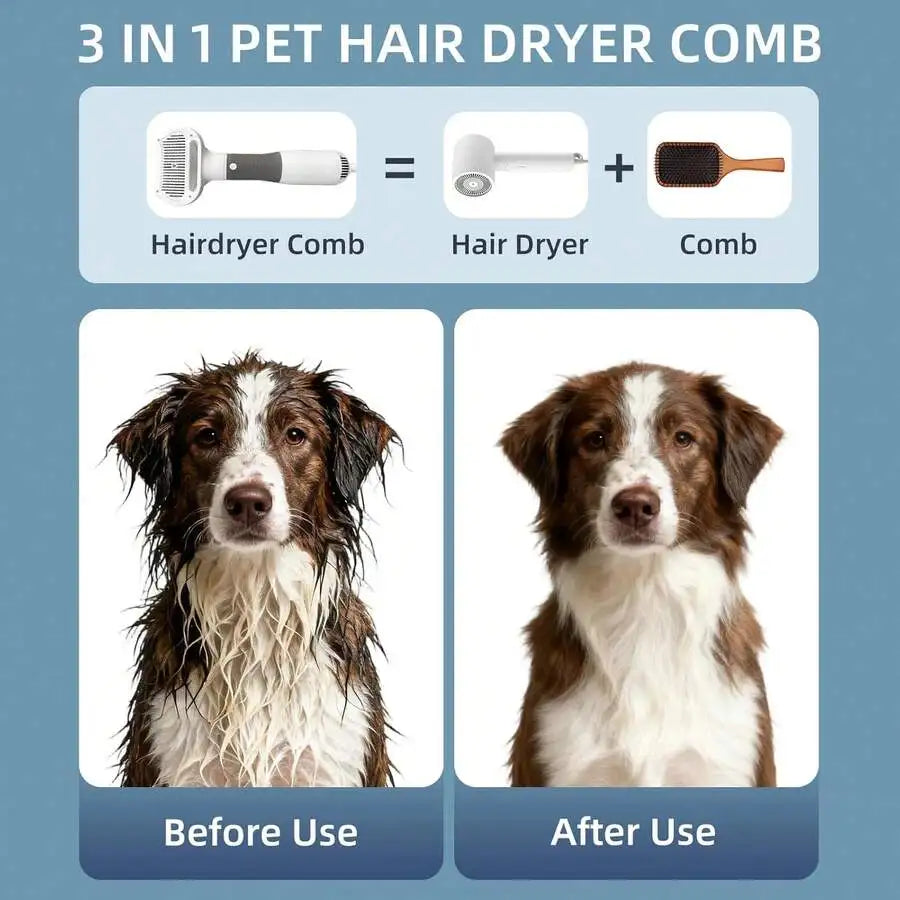 Professional Pet Grooming Hair Dryer And Comb