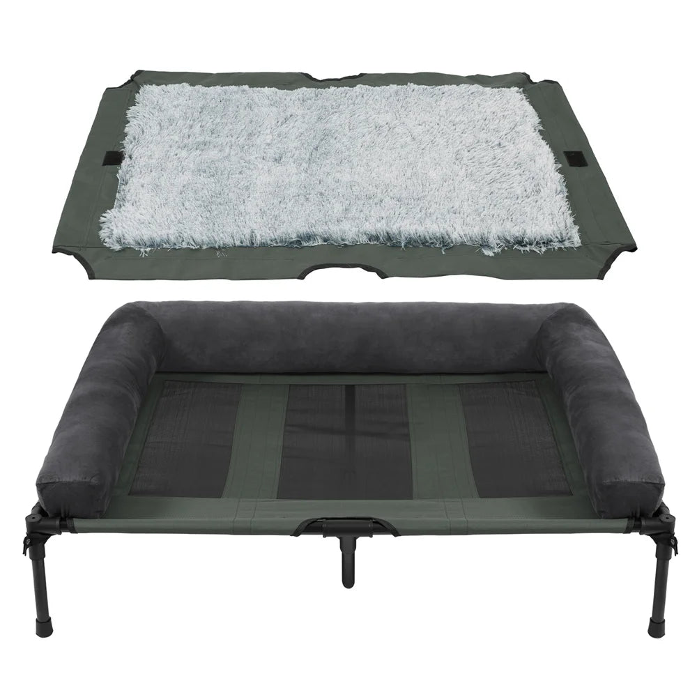 BORWART CN Outdoor Raised Dog Bed With Cooling Mat