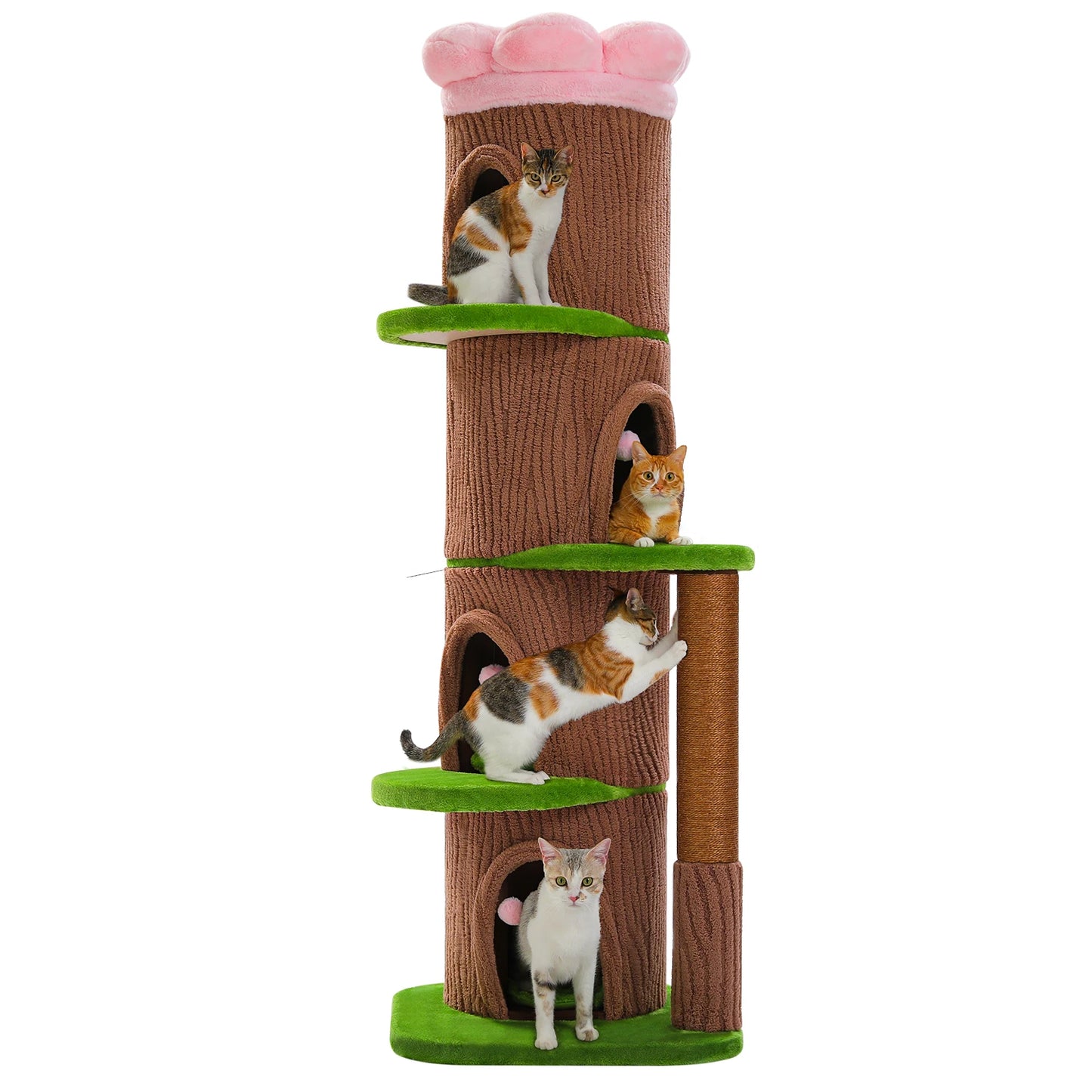 PAWZ Road Indoor Cat Tree With Flower Top Bed