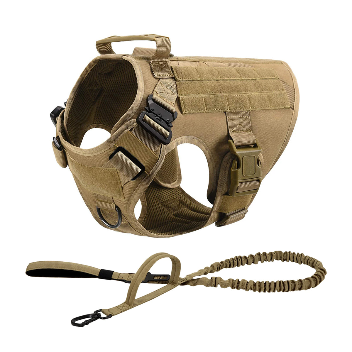 Tactical Dog Harness With Molle Pouches For Dogs