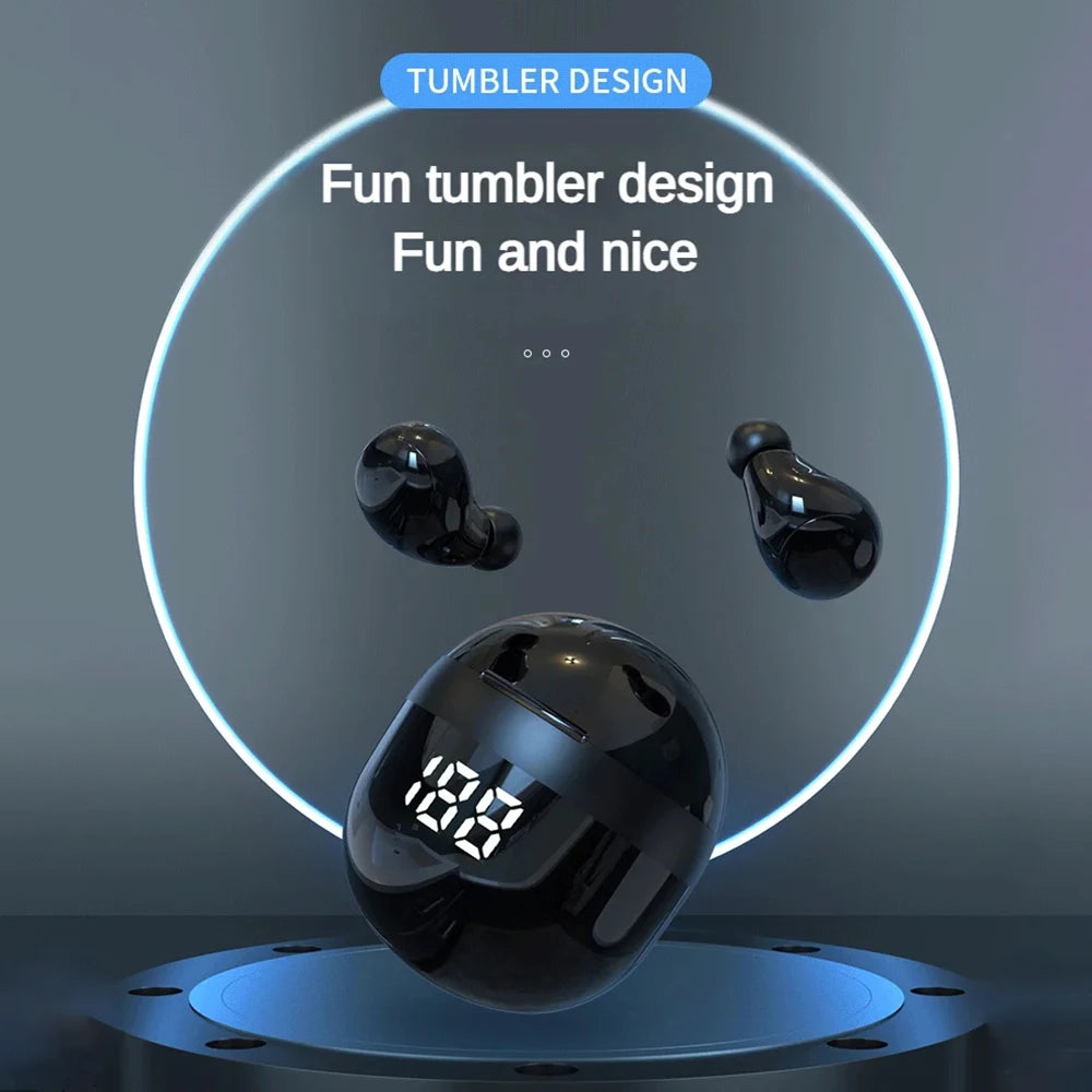 SK18 Mini Invisible Bluetooth Headphones Noise Cancellation