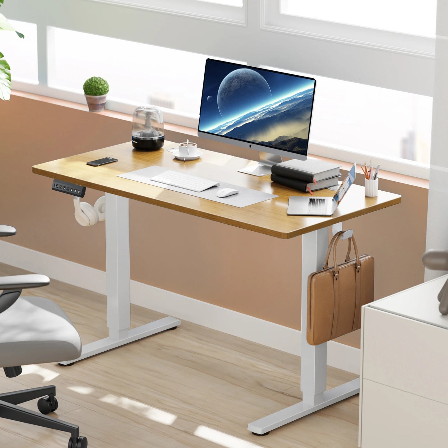 JHK Electric Height Adjustable Standing Desk For Office