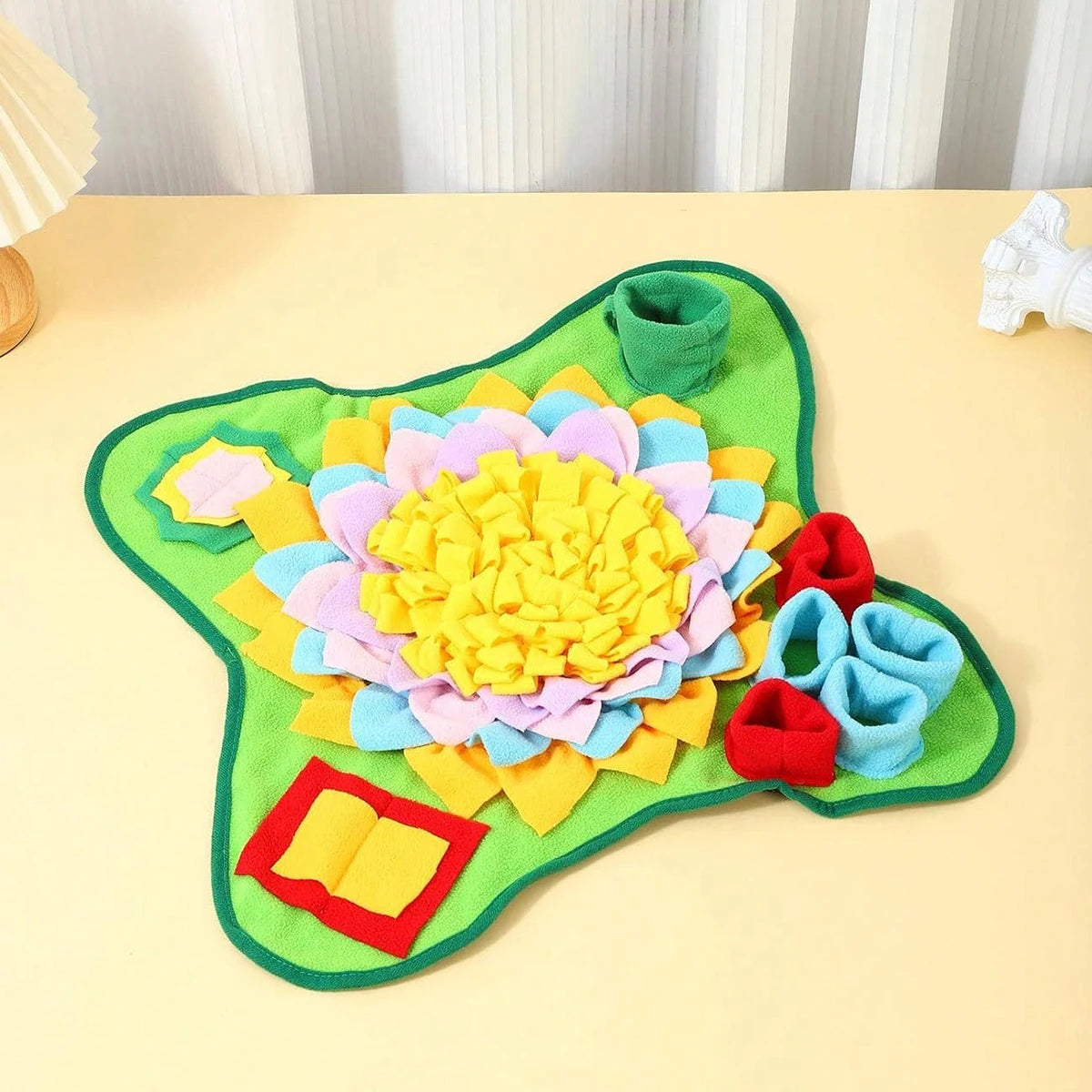 Dog Interactive Snuffle Mat And Fleece Feeding Puzzle Toy