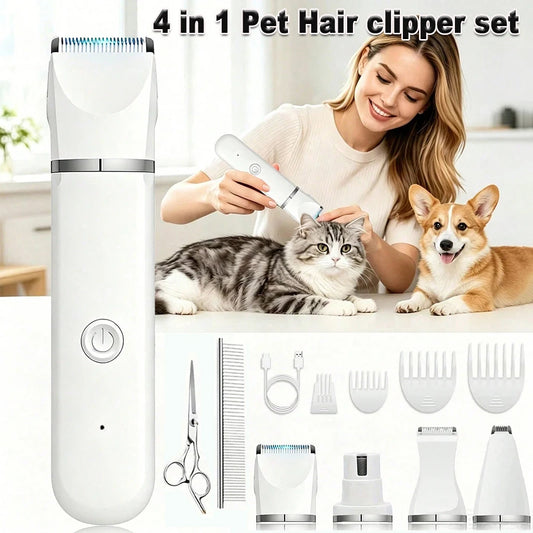 Shuyu Rechargeable Pet Grooming Clipper With Comb Guide