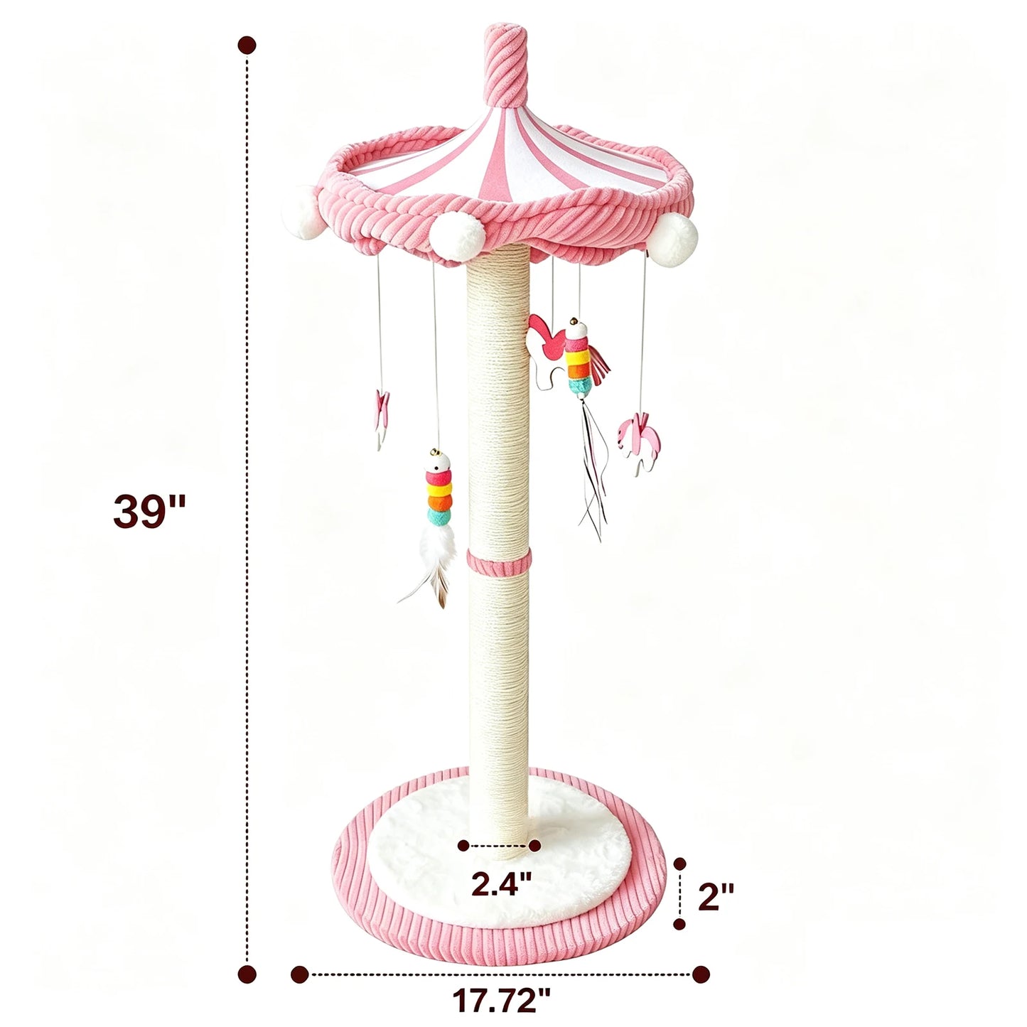CWV Carousel Cat Tree With Rotating Scratching Post