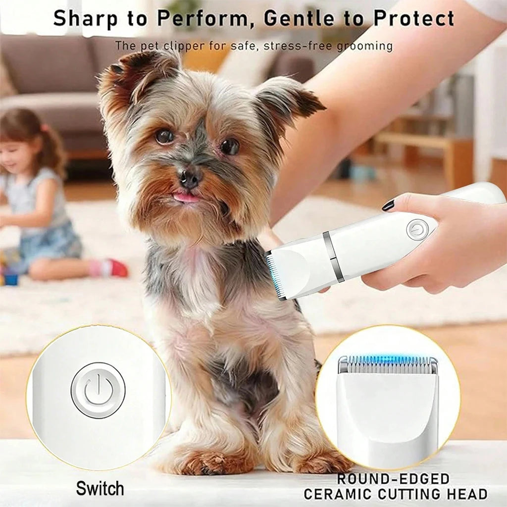 Shuyu Rechargeable Pet Grooming Clipper With Comb Guide