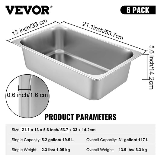 SucceBuy Stainless Steel Buffet Chafing Dish Pan