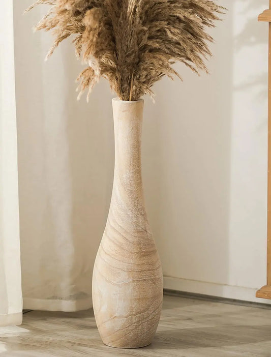 Boho Farmhouse Porcelain Floor Vase Home Decor