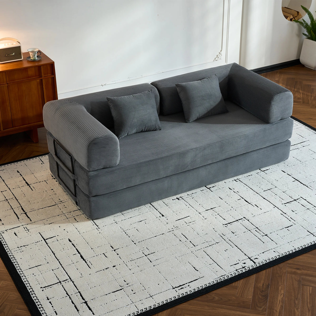 THOLASIS Folding Convertible Sofa Bed For Small Spaces
