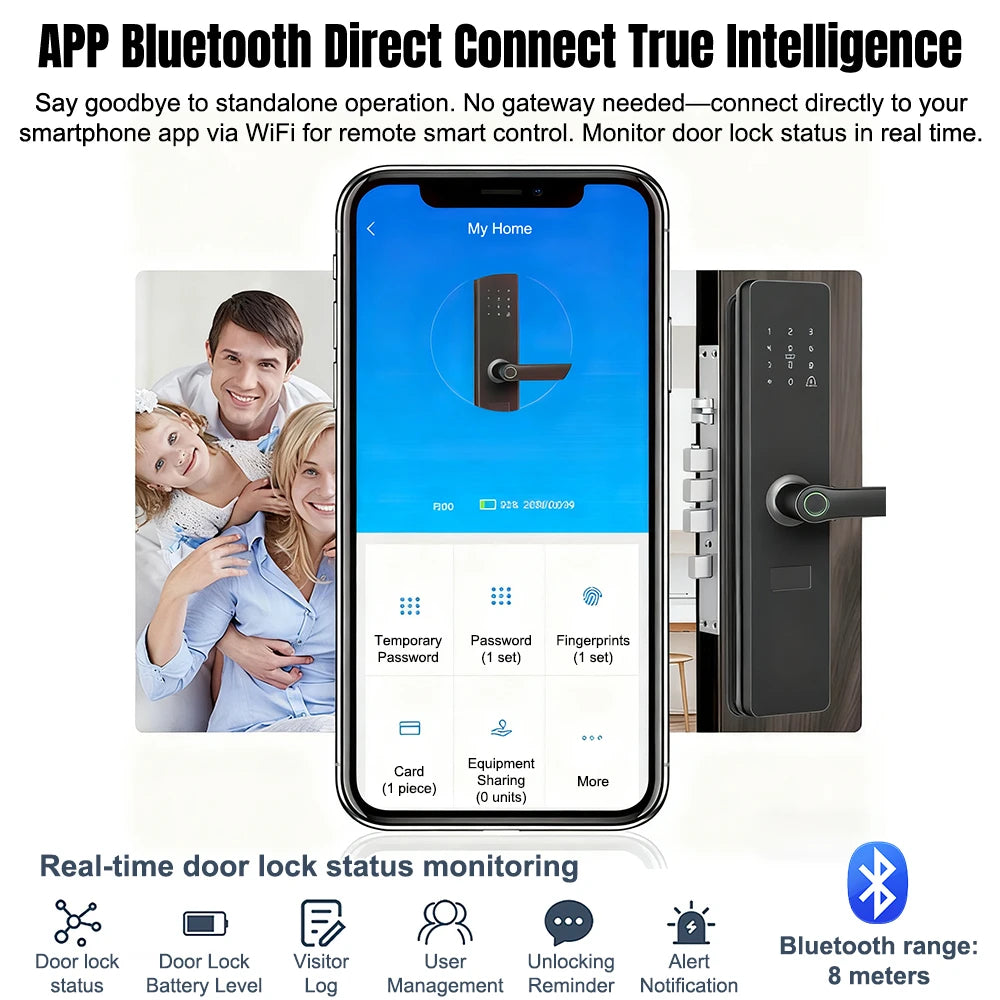 TTLock Smart Door Lock With App And Biometric Access