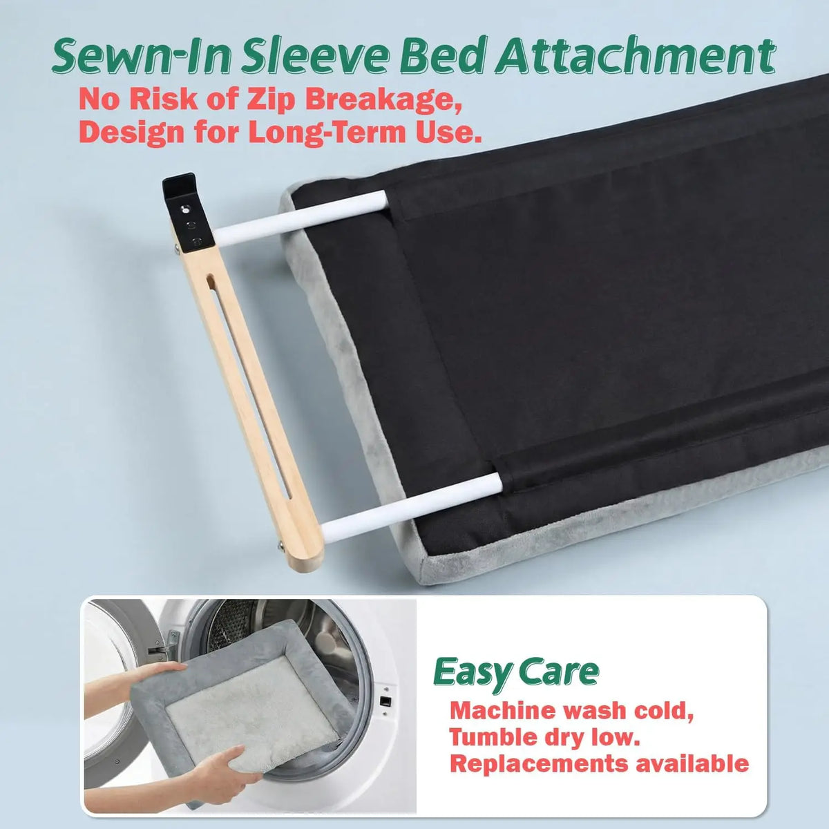Zakkart Cat Window Perch With Orthopedic Bolster