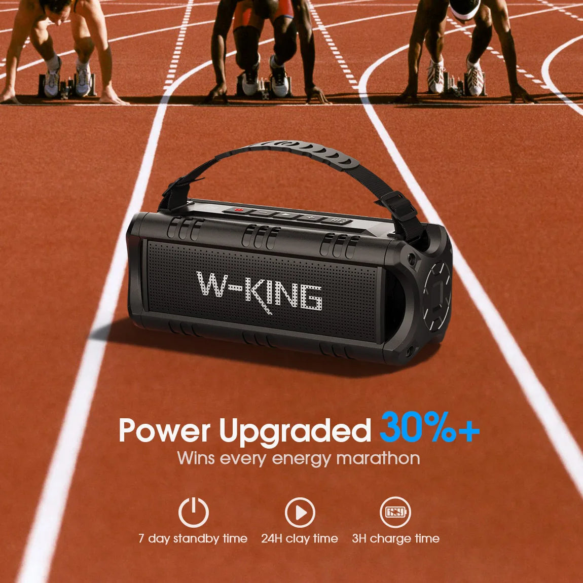 W-King D8mini-1 Bluetooth Speaker 30W Portable