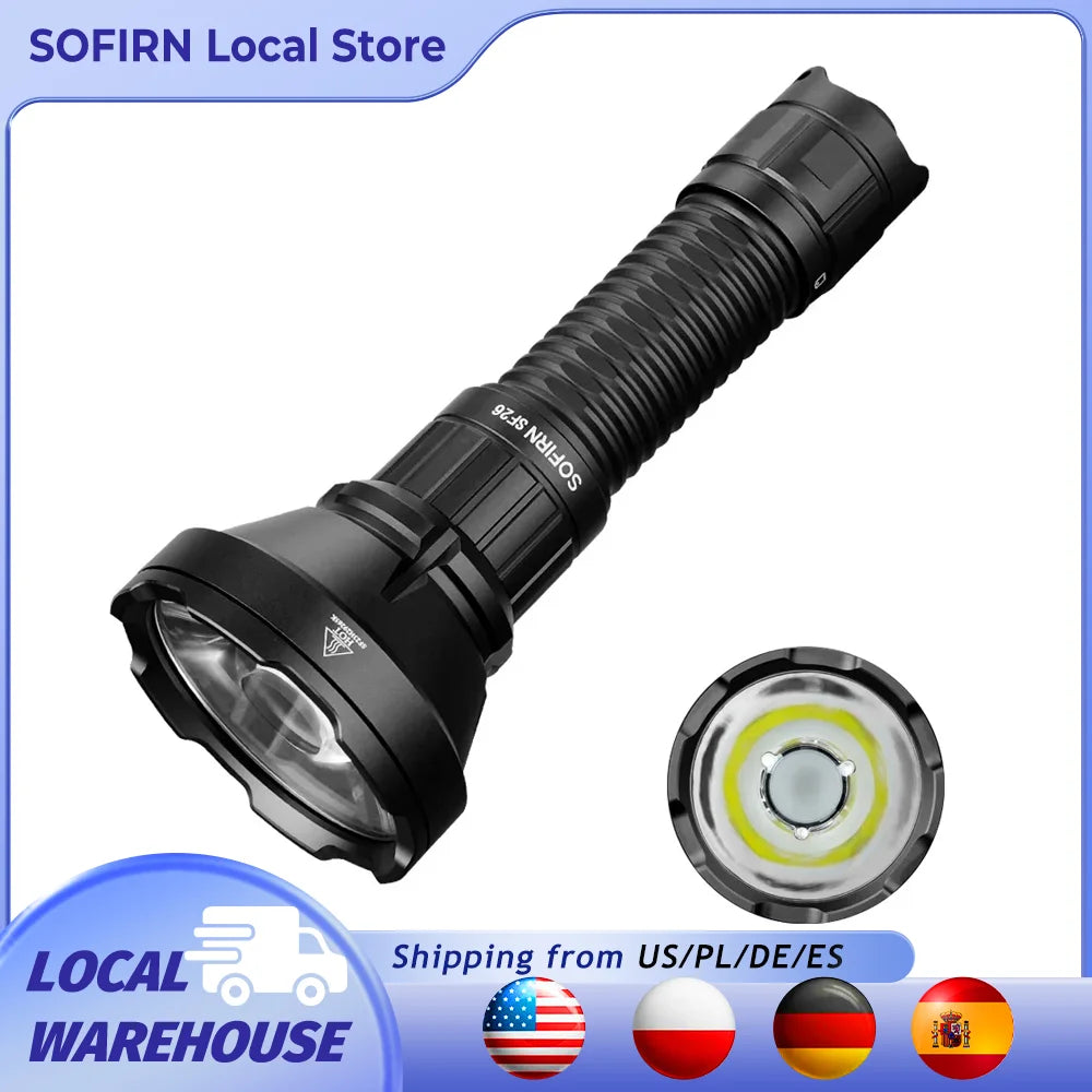 Sofirn SF26 2000lm LED Tactical Flashlight Type-C