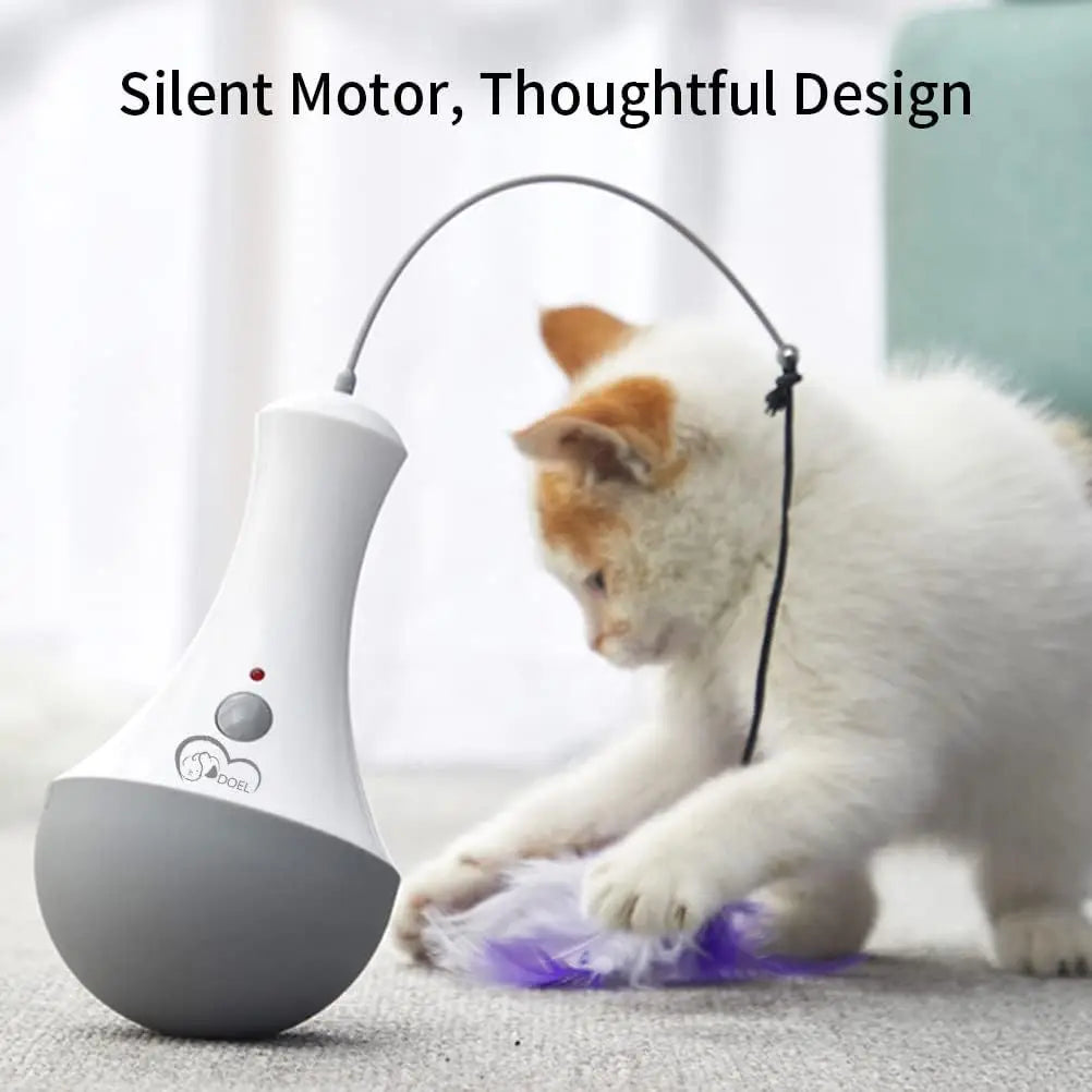 Interactive Cat Feather Teaser Exercise Toy