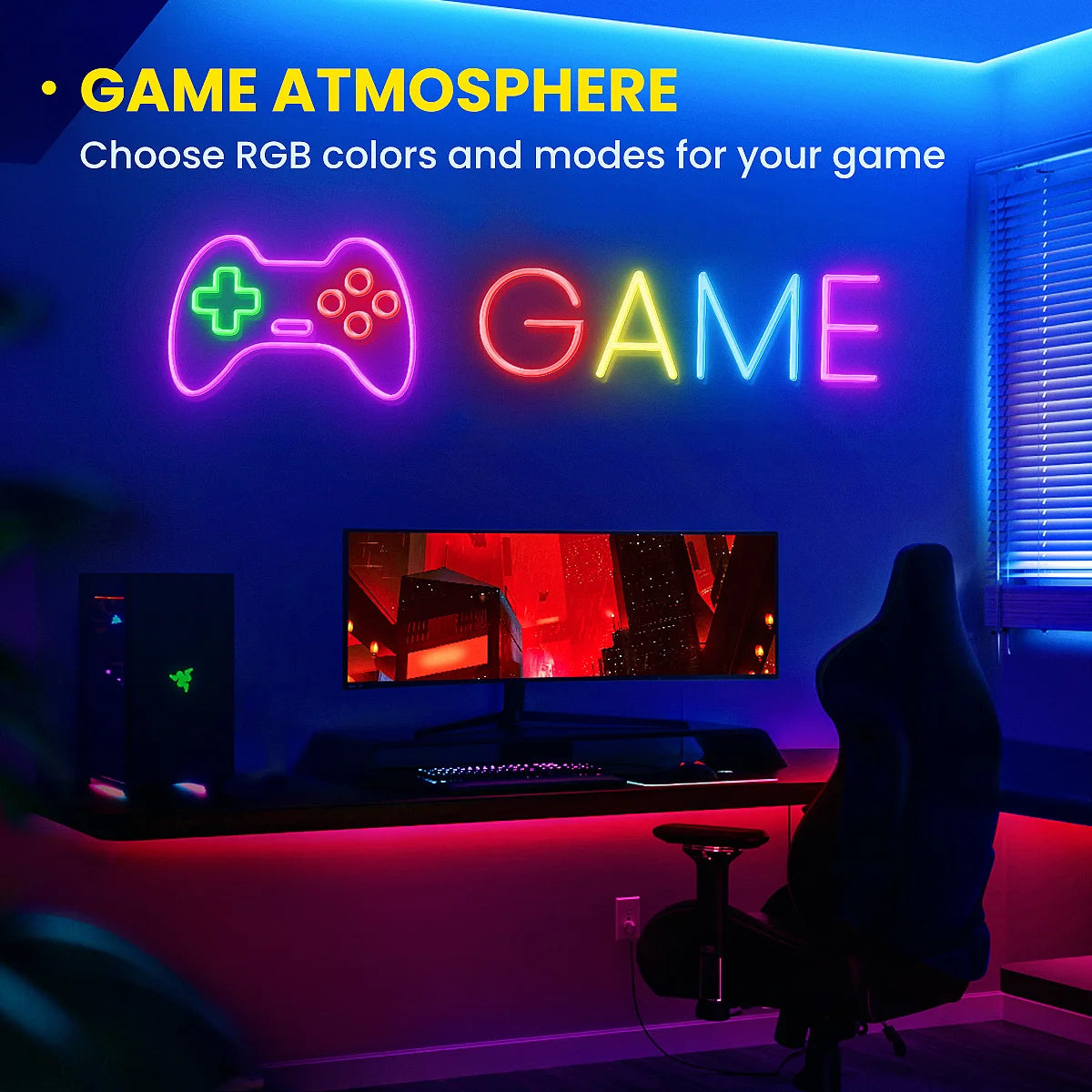 Aiopp Neon LED Rope Lights With Remote And App Control