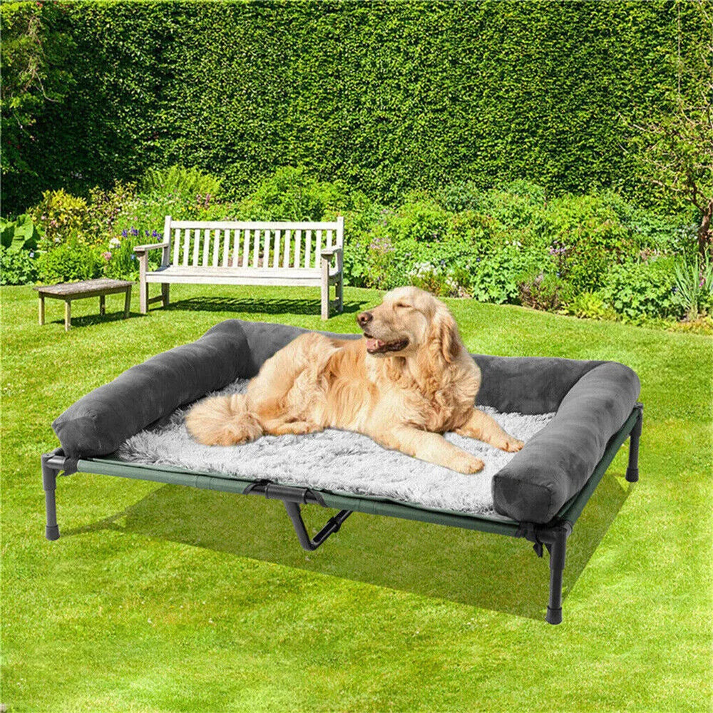 BORWART CN Outdoor Raised Dog Bed With Cooling Mat