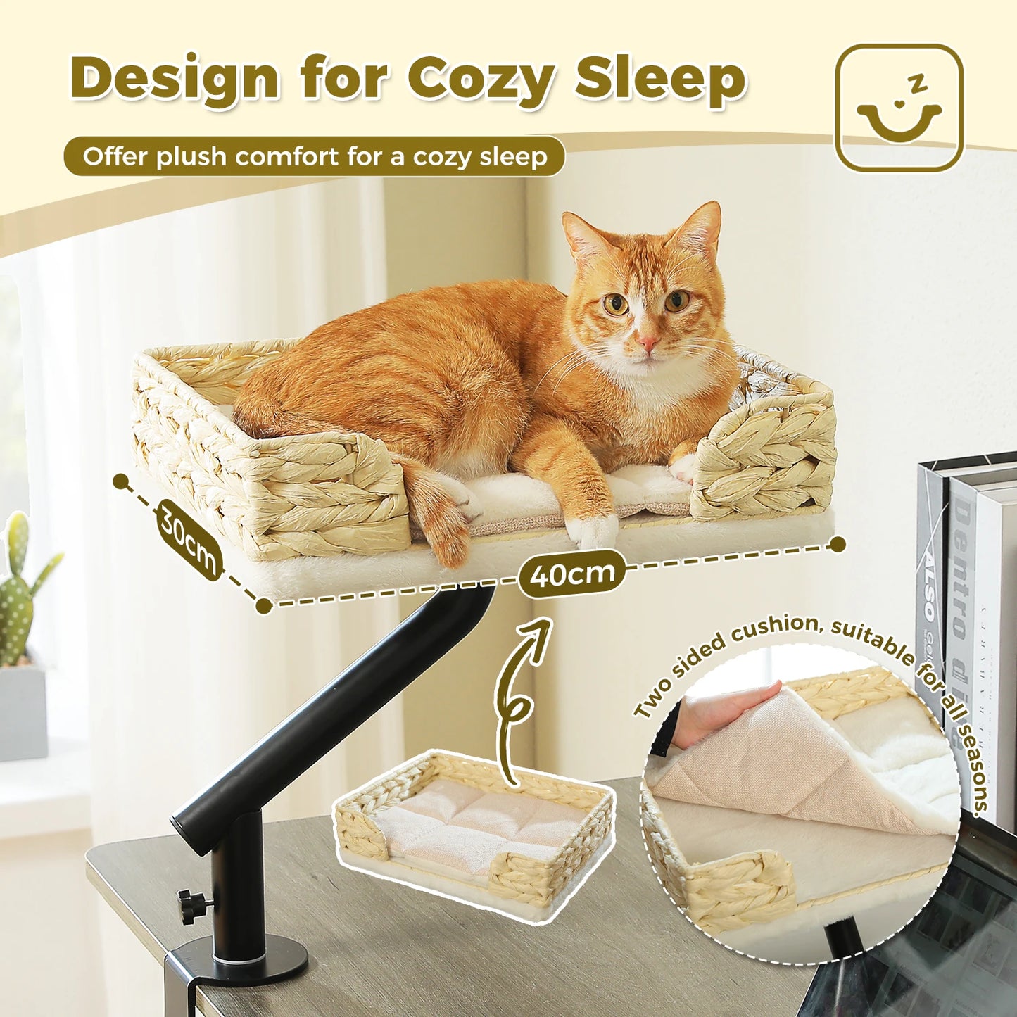 PAWZ Road Rotating Cat Hammock Stand For Desk
