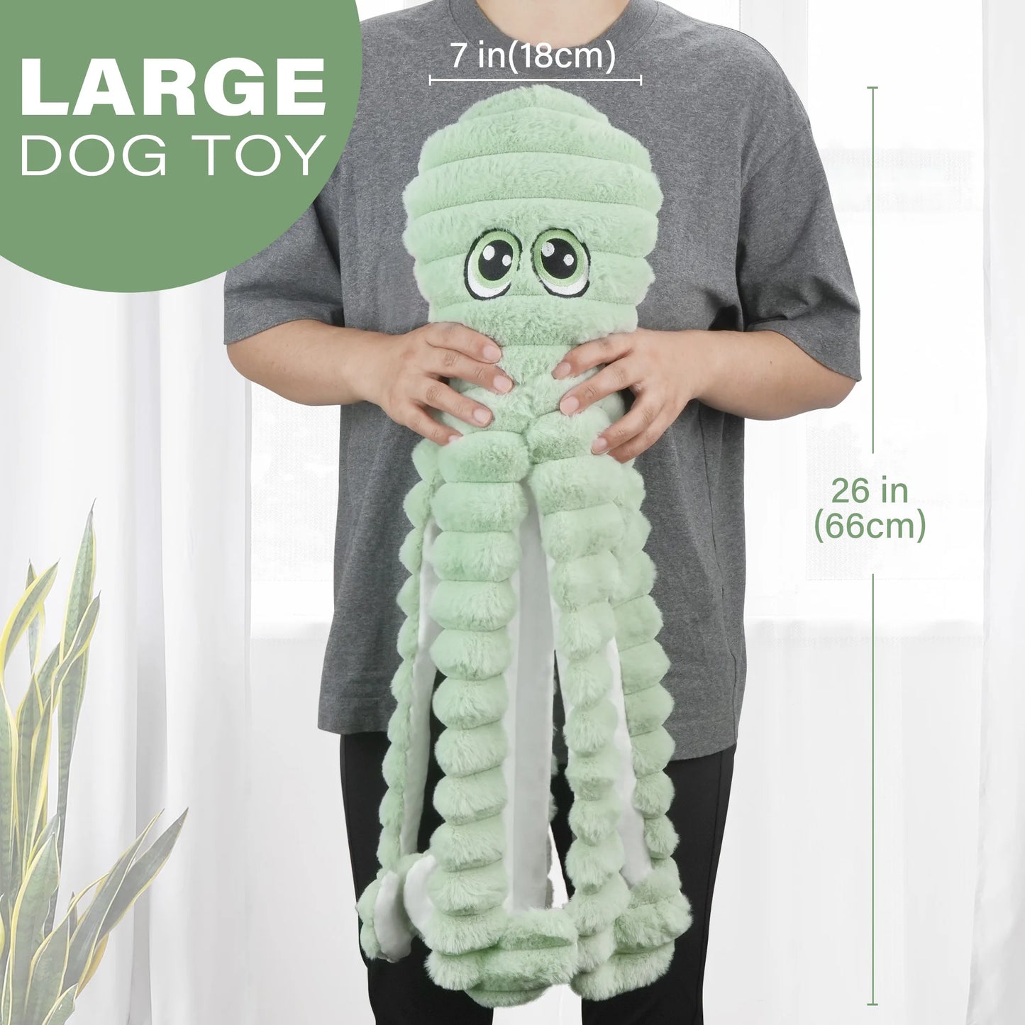 Squeaky Plush Dog Toy Teeth Grinding Chew Toy