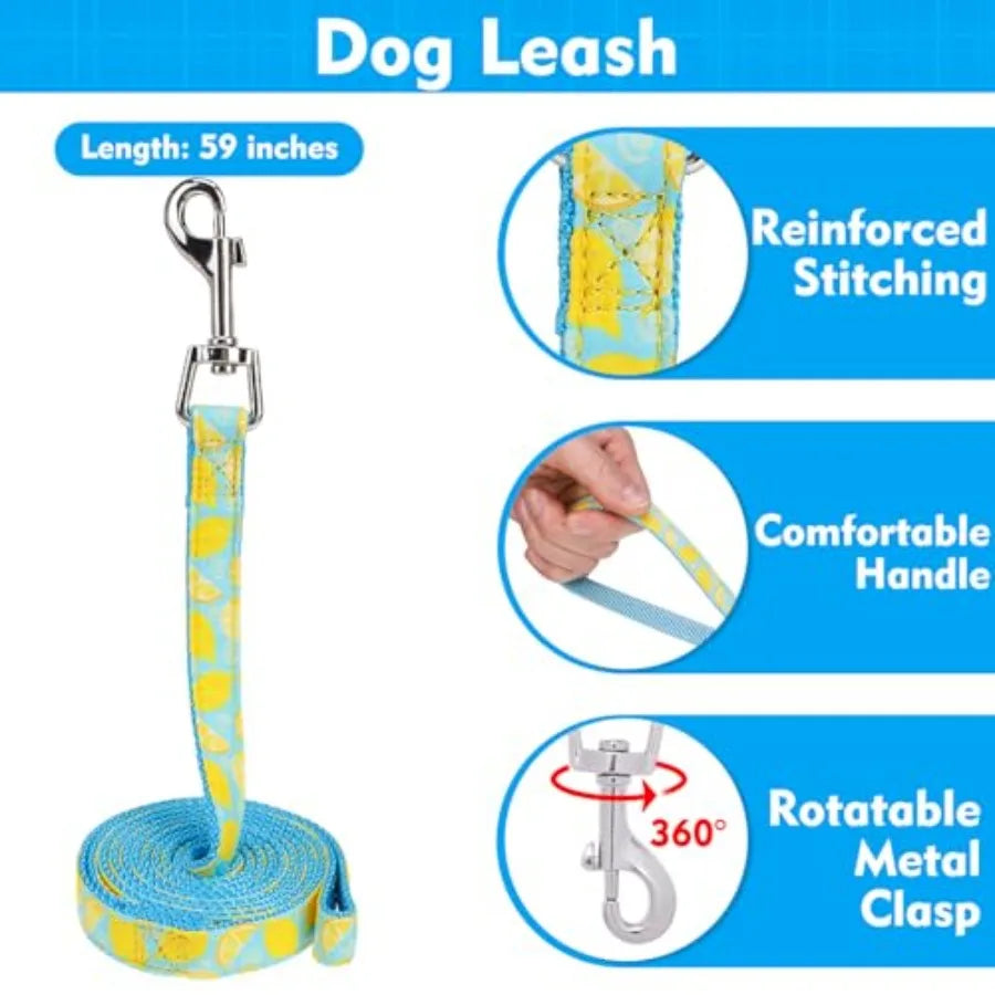 Dog Harness Leash Set Step In Adjustable No Choke Mesh Vest
