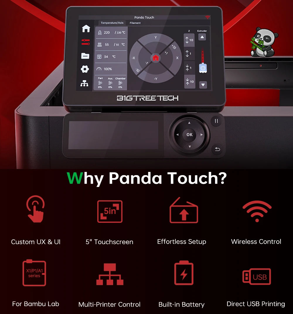 BIGTREETECH Panda Touch 5 Inch Display For Bambu Lab X1