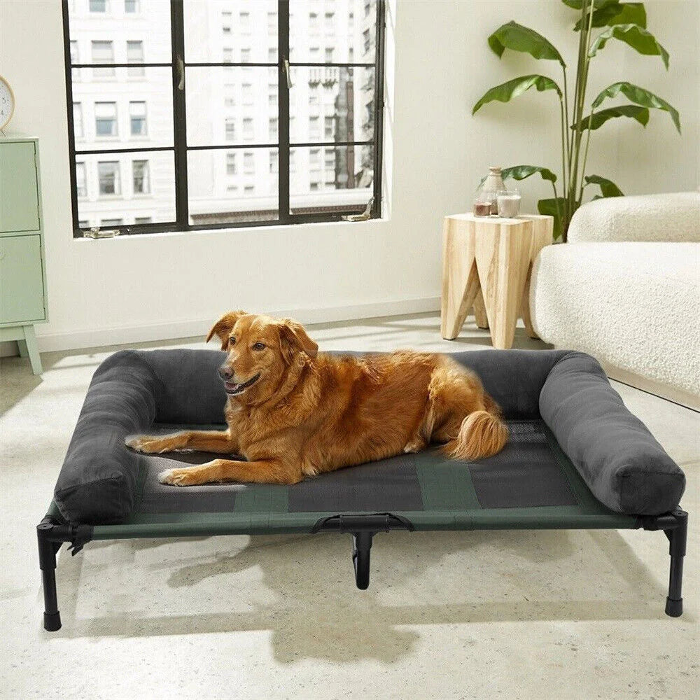 BORWART CN Outdoor Raised Dog Bed With Cooling Mat