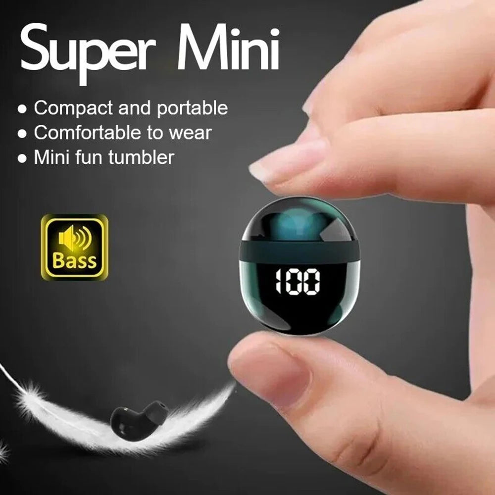 SK18 Mini Invisible Bluetooth Headphones Noise Cancellation