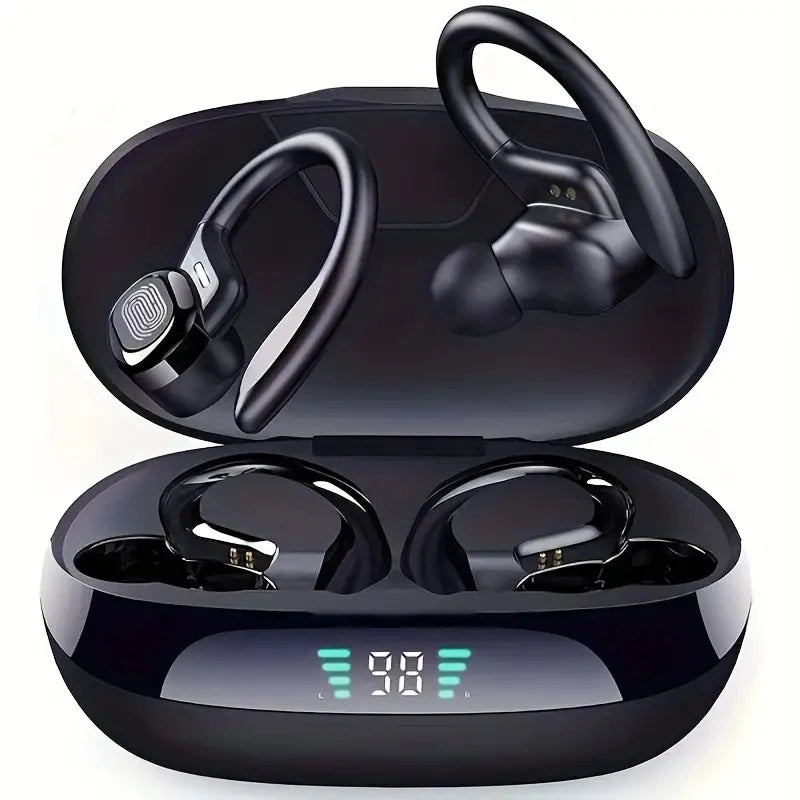 SHUKE Bluetooth Earbuds Wireless For Active Athletes Sports Earhook Headset 9D HiFi Stereo Sound Waterproof Microphone