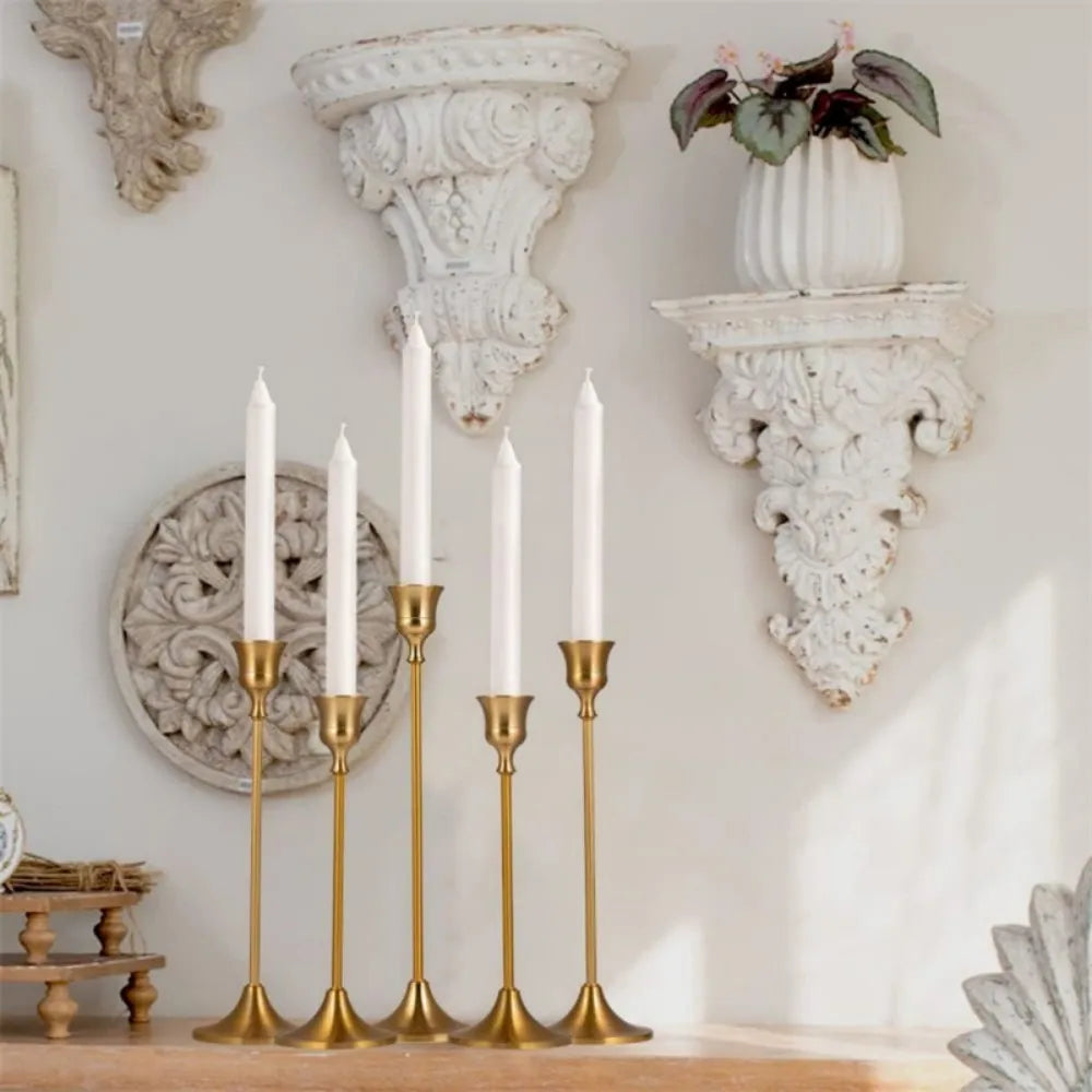 Elegant Metal Taper Candle Holders For Home Decor