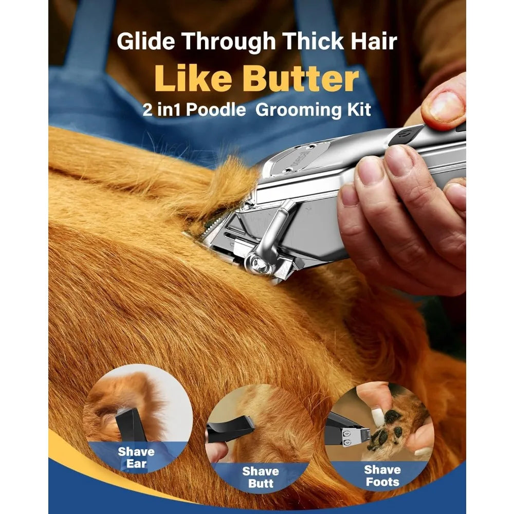 XMSJ Rechargeable Cordless Dog Grooming Clippers