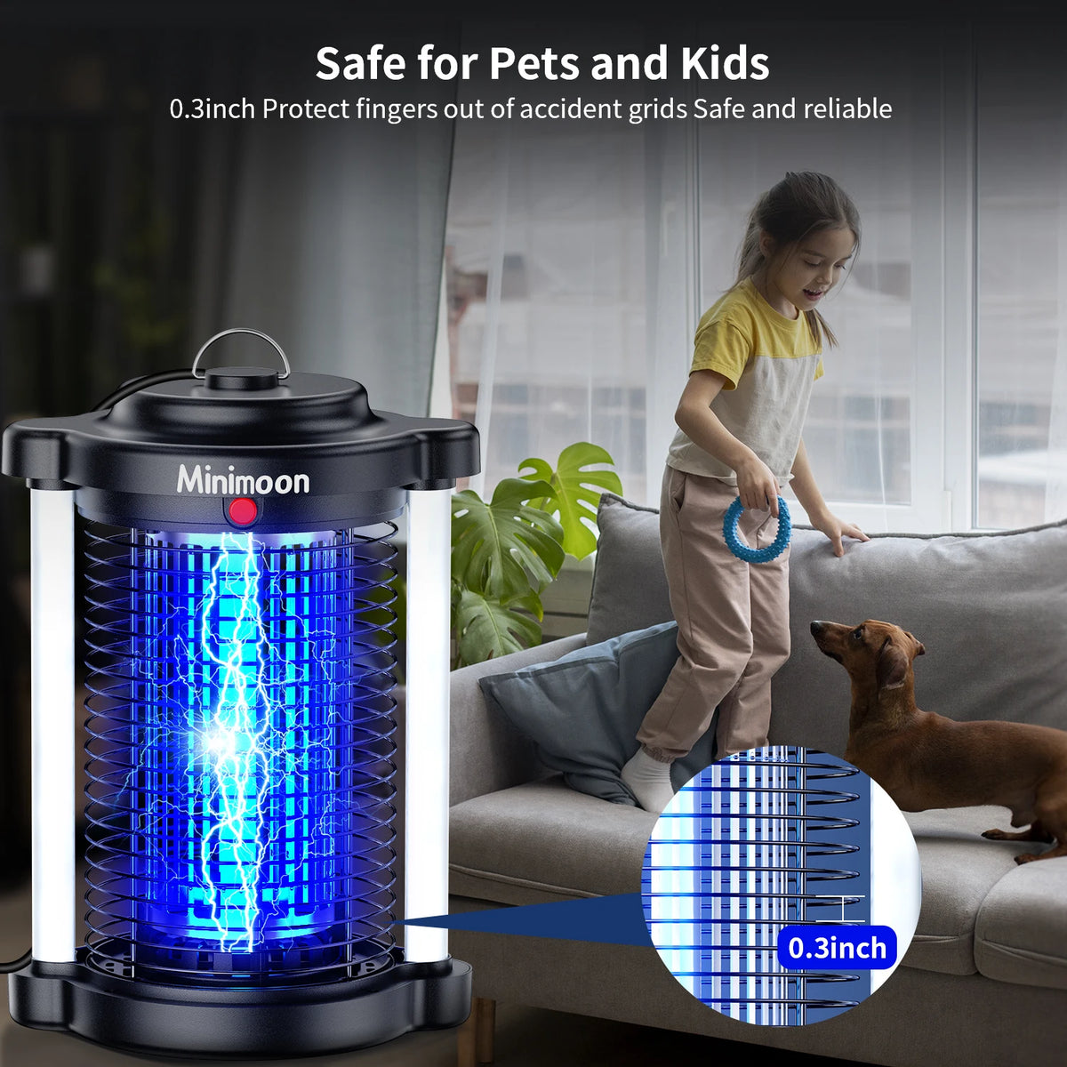 Bug Zapper Outdoor Mosquito Zapper With LED Lights 4200V