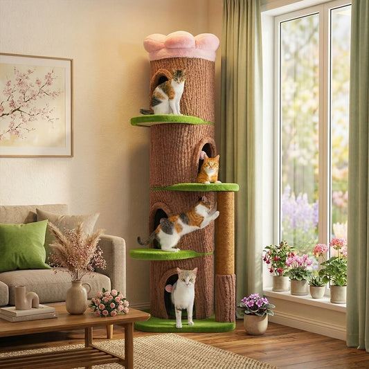 PAWZ Road Indoor Cat Tree With Flower Top Bed