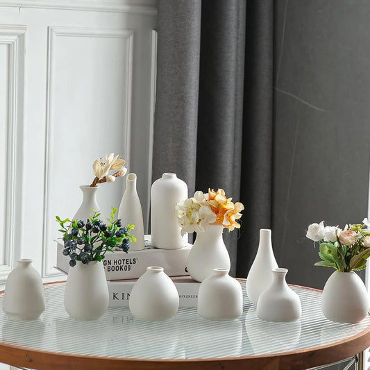 JOJUNO Ceramic Bud Vase Set Modern Home Decor