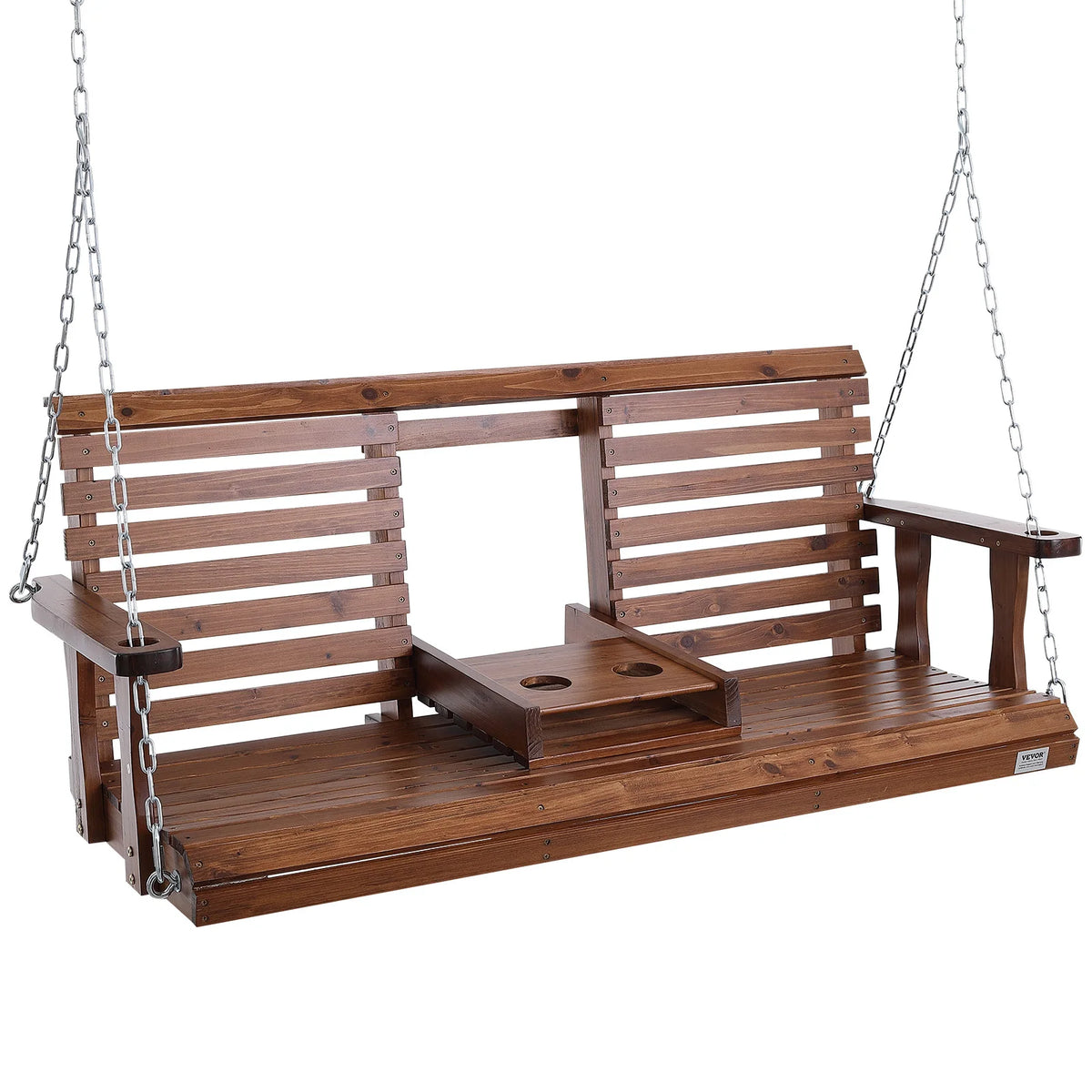 SucceBuy Cedar Porch Swing For Outdoor Gardens