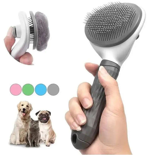 Self Cleaning Pet Hair Remover Brush For Dogs And Cats