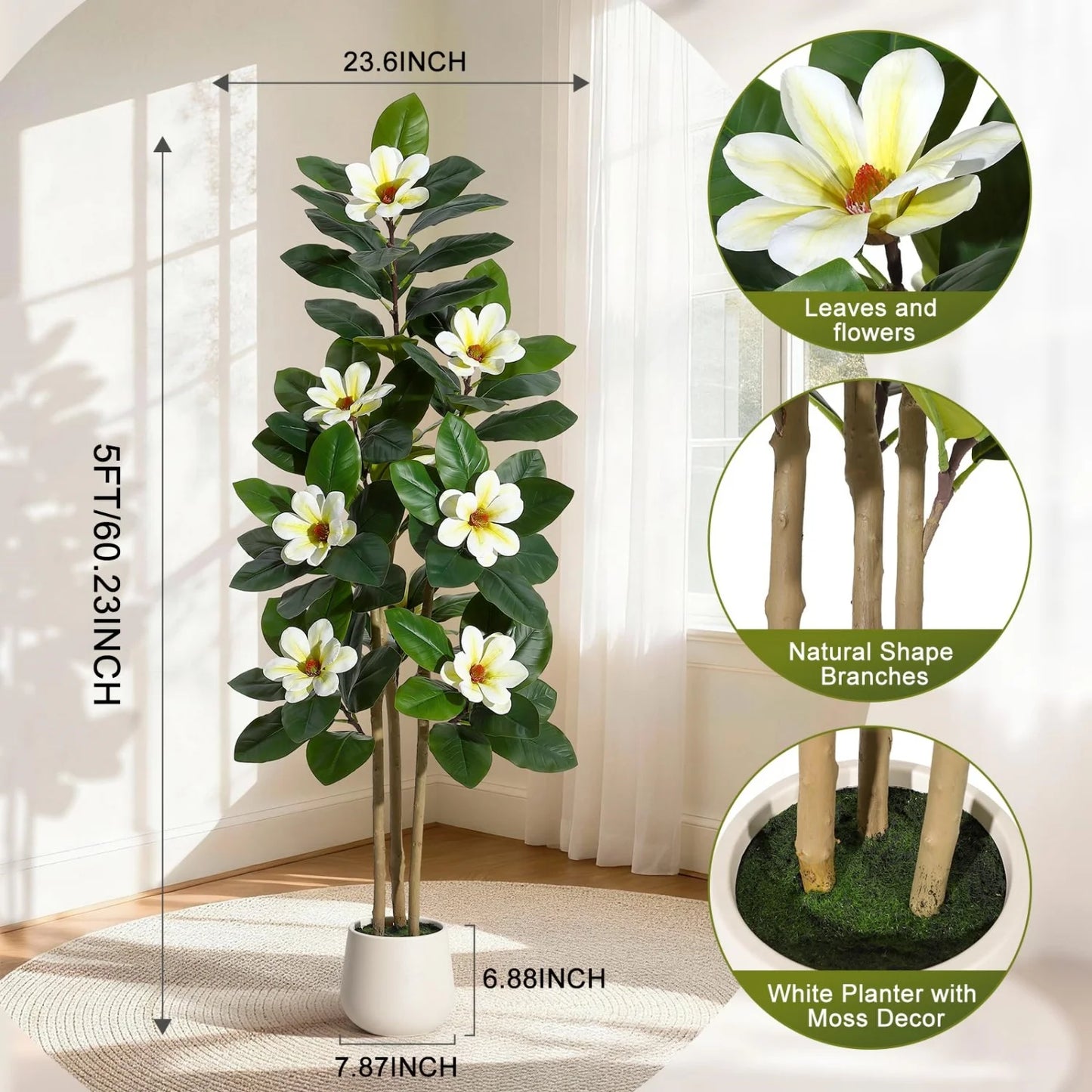 HiMISS Artificial Olive Tree With Lifelike Leaves And Fruit
